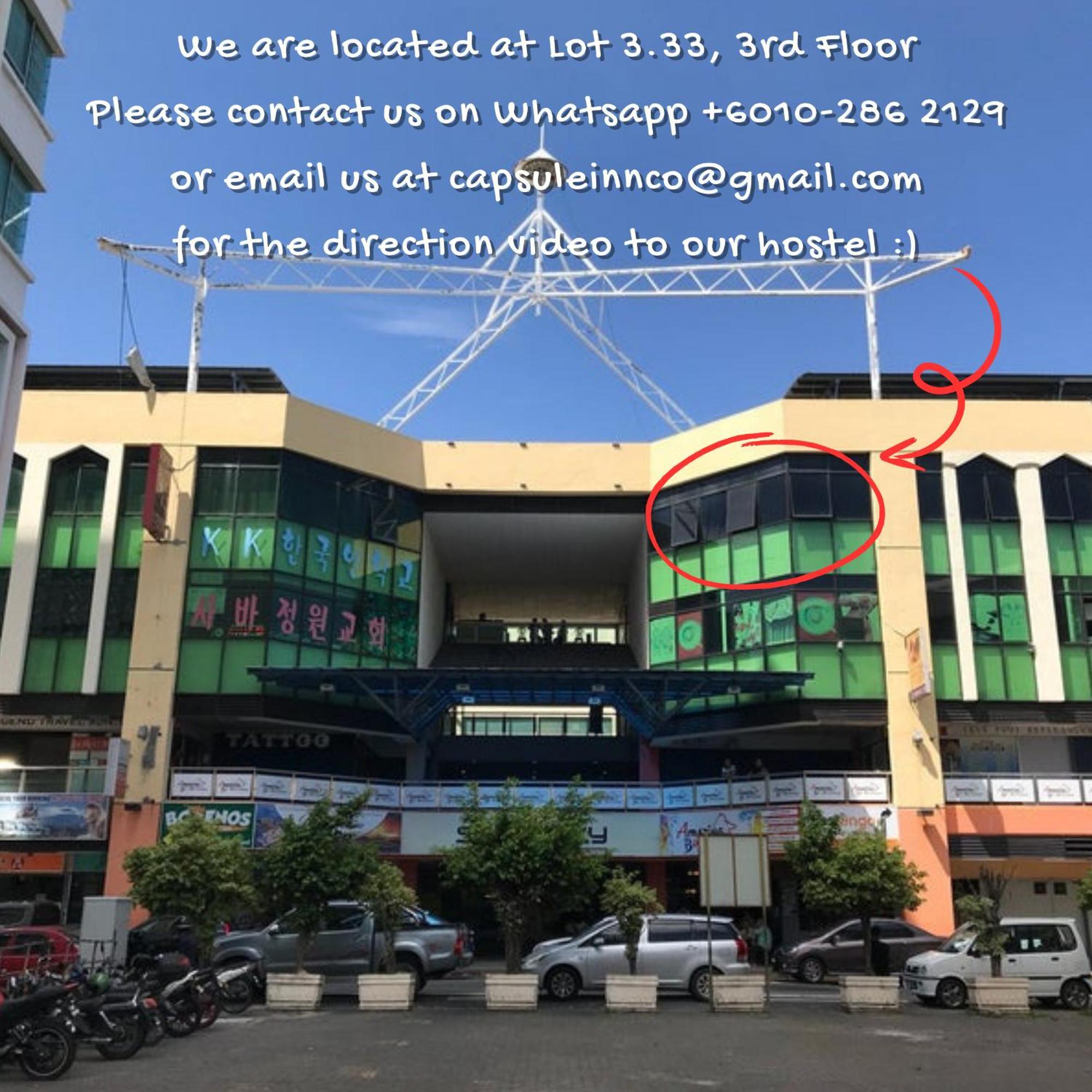 Capsule Inn Kota Kinabalu Esterno foto